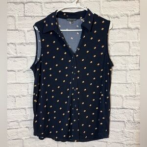 Adrianna Papell Sleeveless Top, sz Large